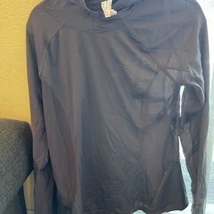 FABLETICS XL GRAY PULL OVER SWEATSHIRT